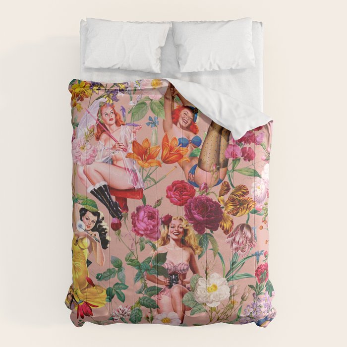 Floral and Pin-Up Girls III Comforter Gallery Image 6