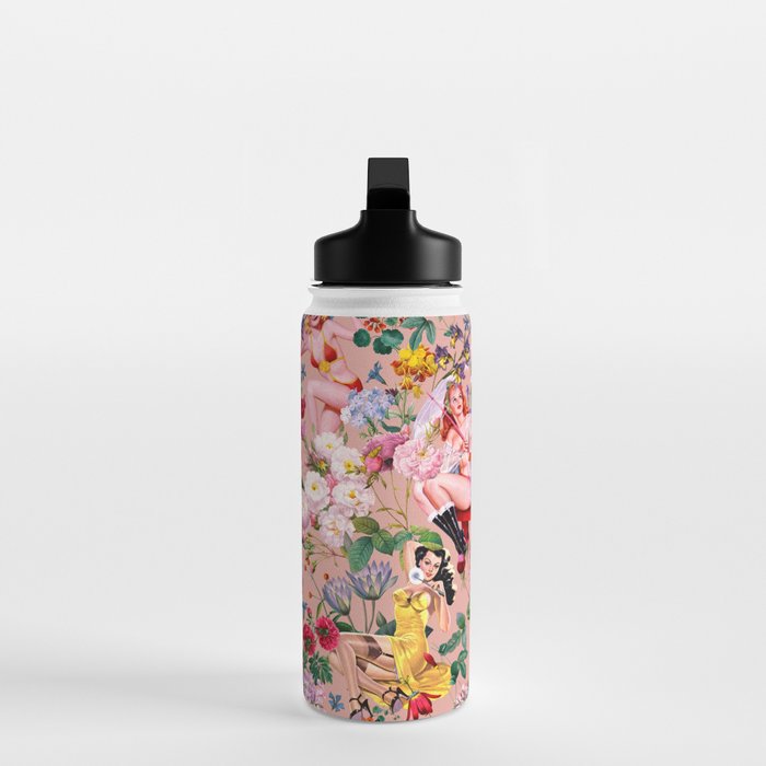 Floral and Pin-Up Girls III Water Bottle Gallery Image 3
