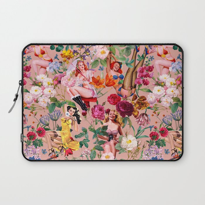 Floral and Pin-Up Girls III Laptop Sleeve Gallery Image 1