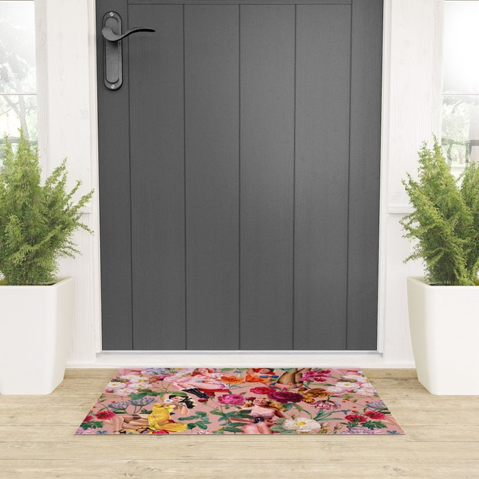 Floral and Pin-Up Girls III Welcome Mat Gallery Image 3