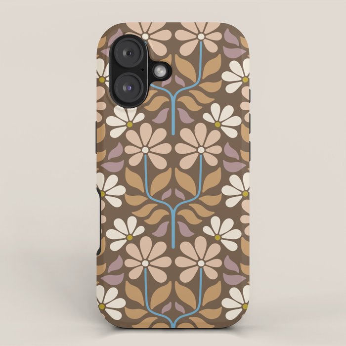 Retro Floral Pattern Bloom iPhone Case Gallery Image 1