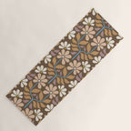 Retro Floral Pattern Bloom Yoga Mat Gallery Image 1