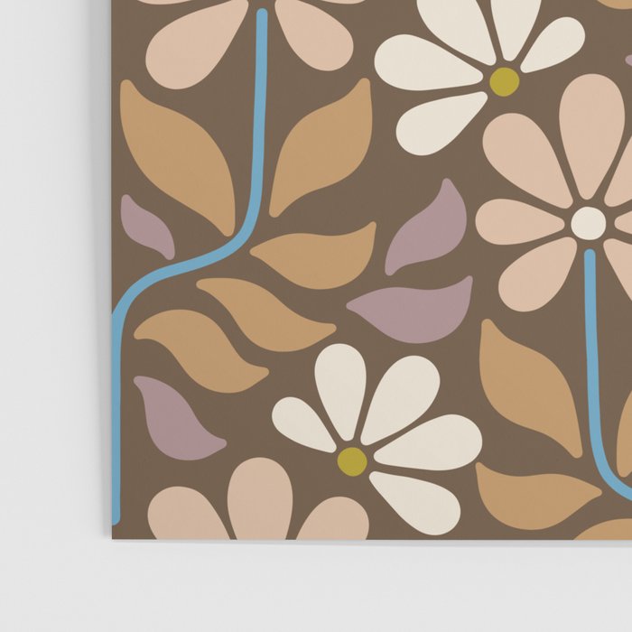 Retro Floral Pattern Bloom Poster Gallery Image 3