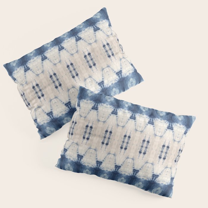 Abstract Shibori Boats in a Marina Pillow Sham Gallery Image 1