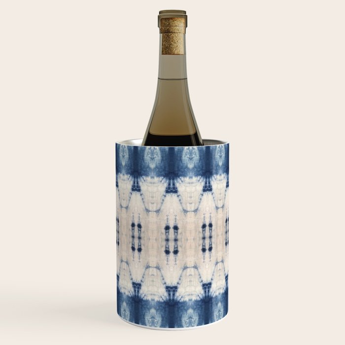 Abstract Shibori Boats in a Marina Wine Chiller Gallery Image 1