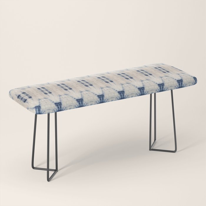 Abstract Shibori Boats in a Marina Bench Gallery Image 1