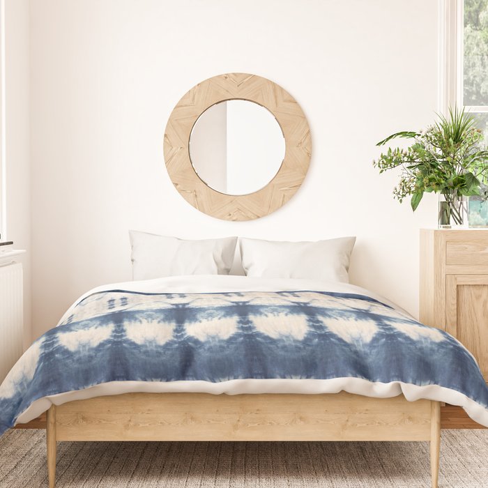 Abstract Shibori Boats in a Marina Duvet Cover Gallery Image 3
