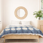Abstract Shibori Boats in a Marina Duvet Cover Gallery Image 3