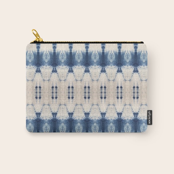 Abstract Shibori Boats in a Marina Carry All Pouch Gallery Image 1