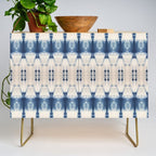 Abstract Shibori Boats in a Marina Credenza Gallery Image 1