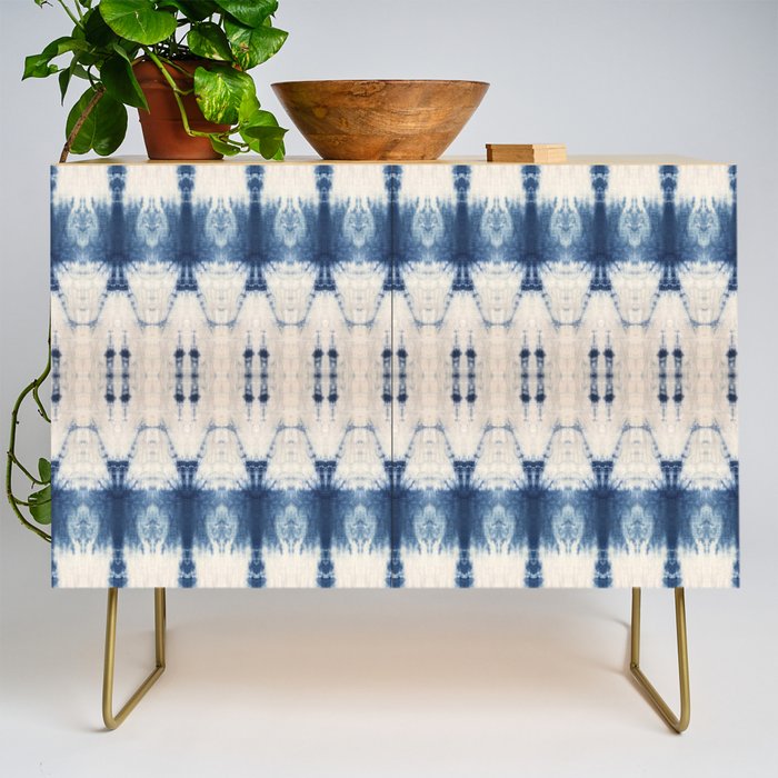 Abstract Shibori Boats in a Marina Credenza Gallery Image 1