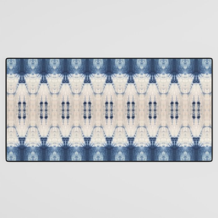 Abstract Shibori Boats in a Marina Desk Mat Gallery Image 3