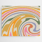 Rainbow Swirl Abstract Retro 70s  Jigsaw Puzzle Gallery Image 1
