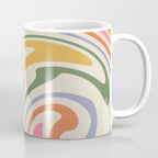 Rainbow Swirl Abstract Retro 70s  Coffee Mug Gallery Image 1