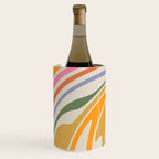 Rainbow Swirl Abstract Retro 70s  Wine Chiller Gallery Image 2