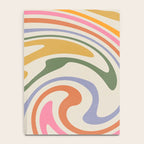 Rainbow Swirl Abstract Retro 70s  Notebook Gallery Image 4