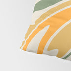 Rainbow Swirl Abstract Retro 70s  Pillow Sham Gallery Image 4