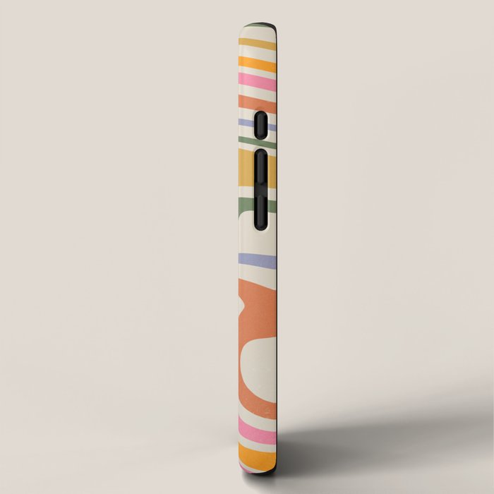 Rainbow Swirl Abstract Retro 70s  iPhone Case Gallery Image 2