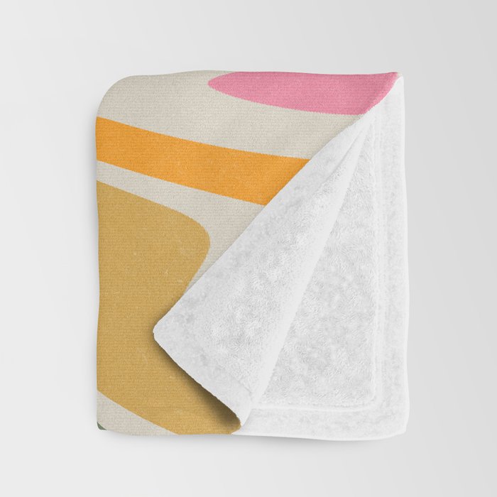 Rainbow Swirl Abstract Retro 70s  Throw Blanket Gallery Image 3