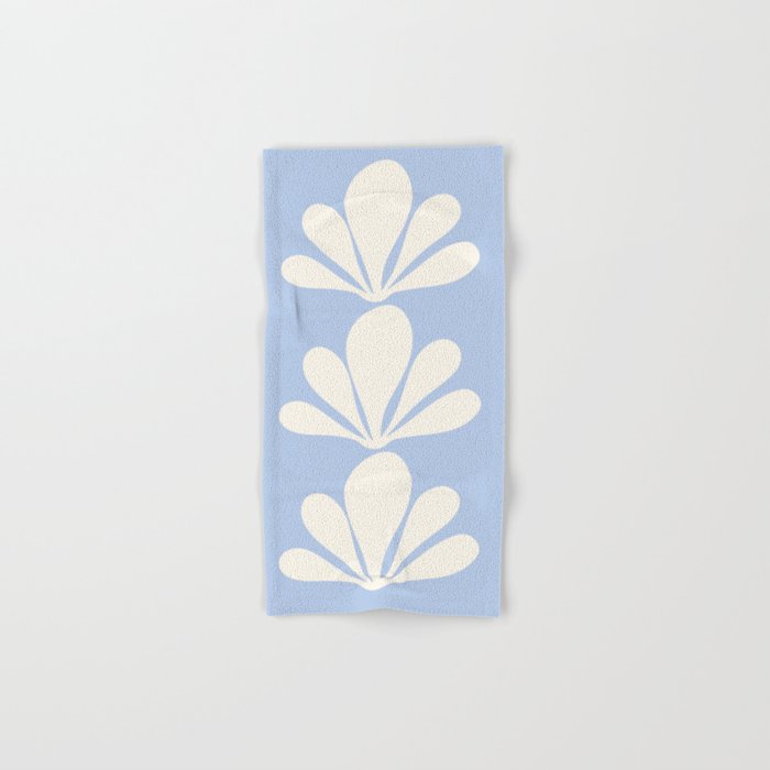 Tropical Plant Minimalism - Blue Bath Towel Gallery Image 1