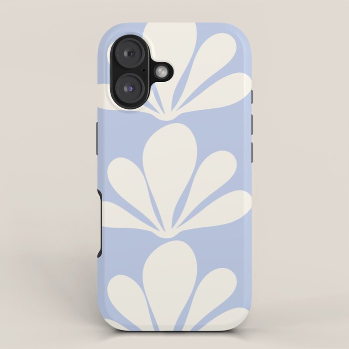 Tropical Plant Minimalism - Blue iPhone Case Gallery Image 1