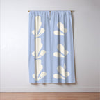 Tropical Plant Minimalism - Blue Window Curtain Gallery Image 3