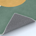 Halfmoon Colorblock 2 - Gold Green  Rug Gallery Image 4