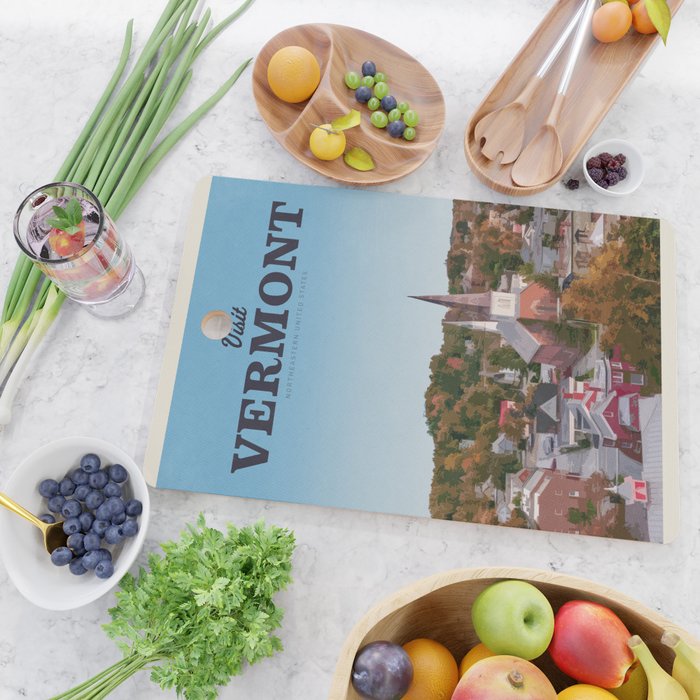 Visit Vermont Cutting Board Gallery Image 2