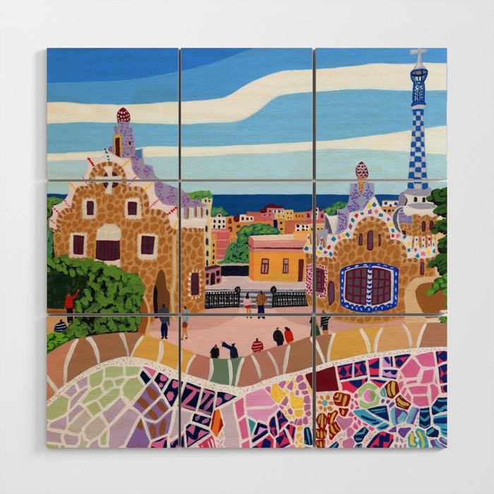 Barcelona, Spain Wood Wall Art Gallery Image 1