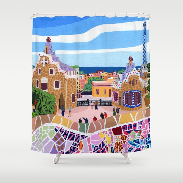Barcelona, Spain Shower Curtain Gallery Image 1