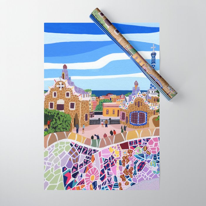 Barcelona, Spain Wrapping Paper Gallery Image 1