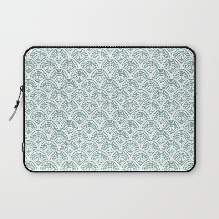 Coastal Deco . Teal Laptop Sleeve Gallery Image 1
