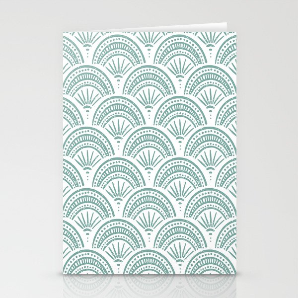 Coastal Deco . Teal Stationery Card Gallery Image 1