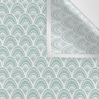Coastal Deco . Teal Wall Tapestry Gallery Image 3
