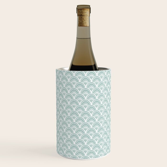 Coastal Deco . Teal Wine Chiller Gallery Image 3