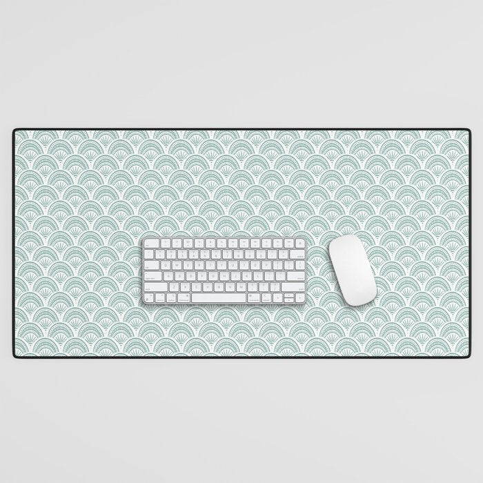 Coastal Deco . Teal Desk Mat Gallery Image 1