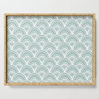 Coastal Deco . Teal Serving Tray Gallery Image 1