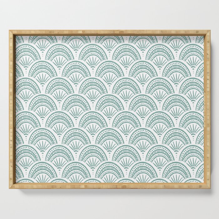 Coastal Deco . Teal Serving Tray Gallery Image 1
