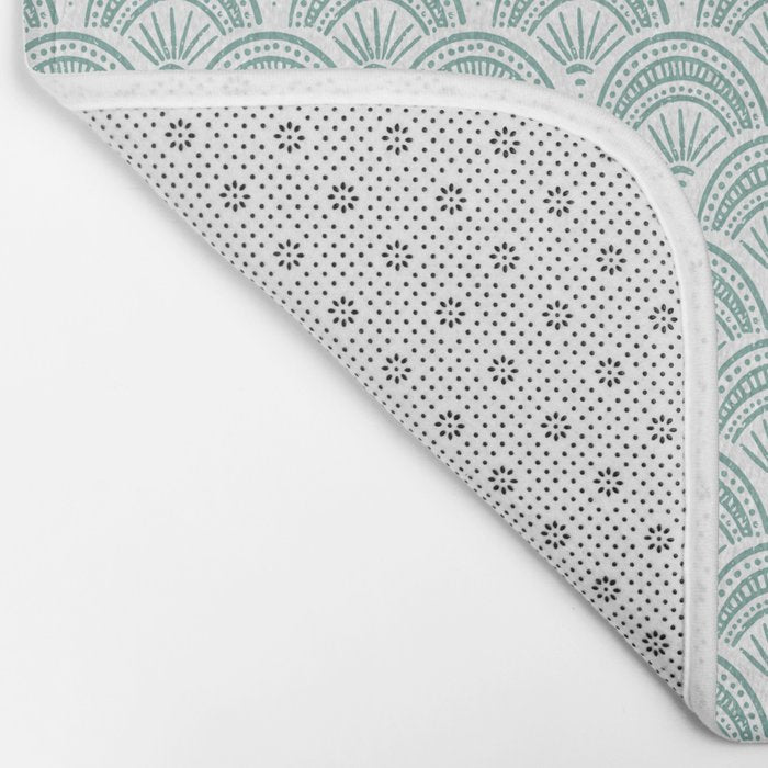 Coastal Deco . Teal Bath Mat Gallery Image 2