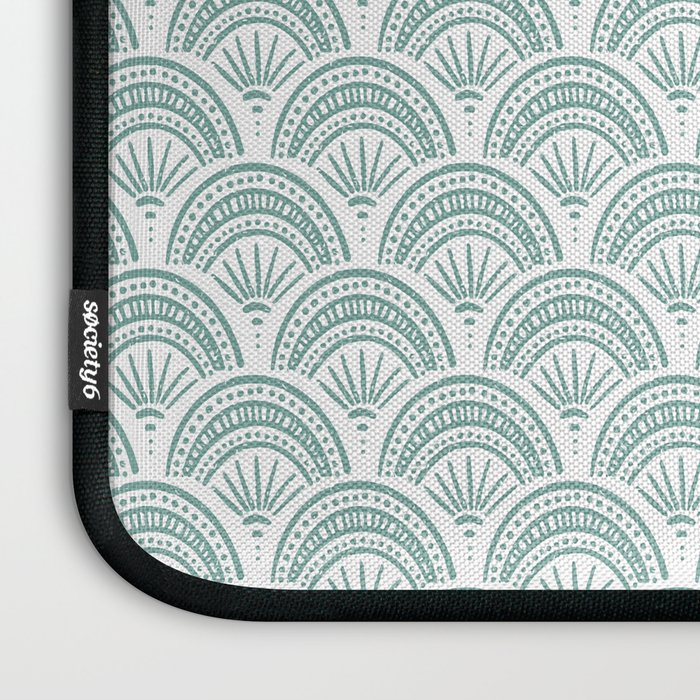 Coastal Deco . Teal Laptop Sleeve Gallery Image 3