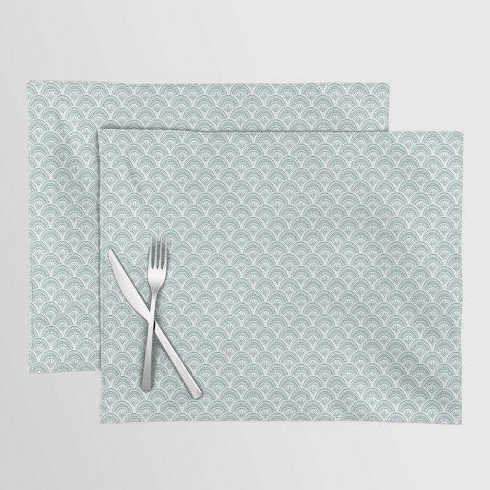 Coastal Deco . Teal Placemat Gallery Image 1