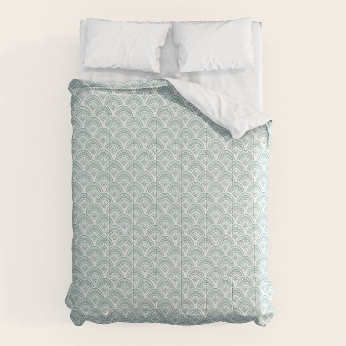 Coastal Deco . Teal Comforter Gallery Image 6