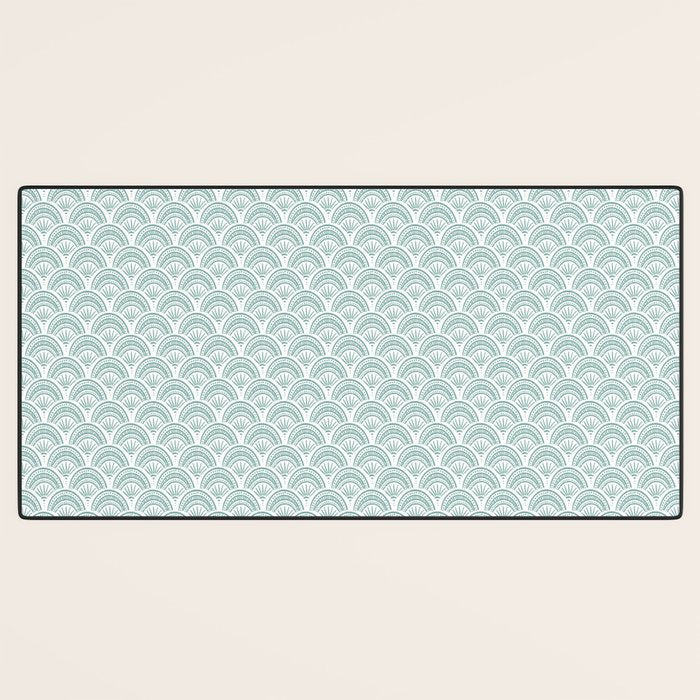 Coastal Deco . Teal Desk Mat Gallery Image 3