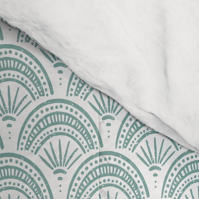 Coastal Deco . Teal Comforter Gallery Image 4