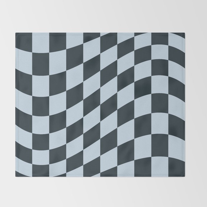 Wavy Mineral Dust x Soft Sky Throw Blanket Gallery Image 2