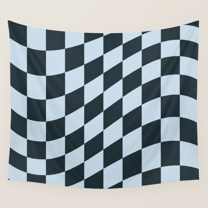 Wavy Mineral Dust x Soft Sky Wall Tapestry Gallery Image 1