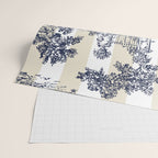 Toile de Jouy Vintage French Lovers Beige Cream & White Stripe Wrapping Paper Gallery Image 2