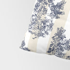 Toile de Jouy Vintage French Lovers Beige Cream & White Stripe Pillow Sham Gallery Image 4