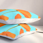 Poppies On A Turquoise Background #decor #society6 #buyart Pillow Sham Gallery Image 3