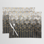 Black and White Gradient Cubes Placemat Gallery Image 1